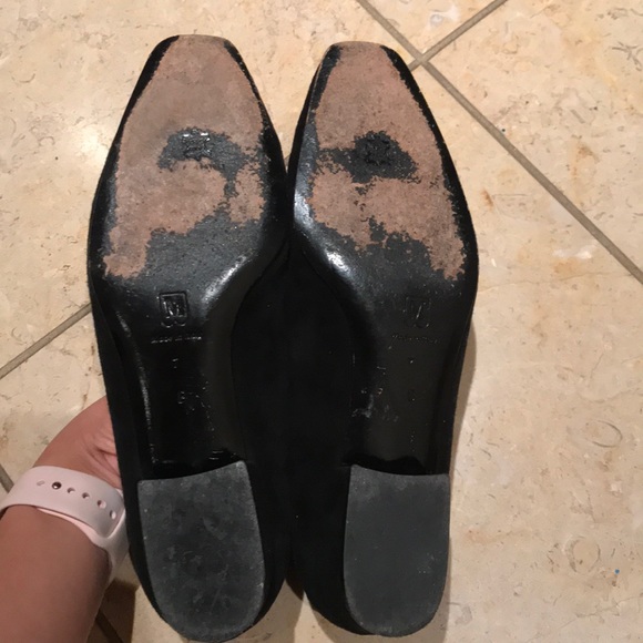 Bruno Magali suede black flats golden buckles - Picture 3 of 13